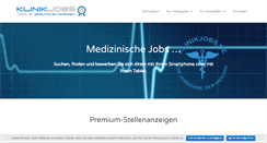 Desktop Screenshot of klinikjobs.de