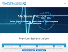 Tablet Screenshot of klinikjobs.de